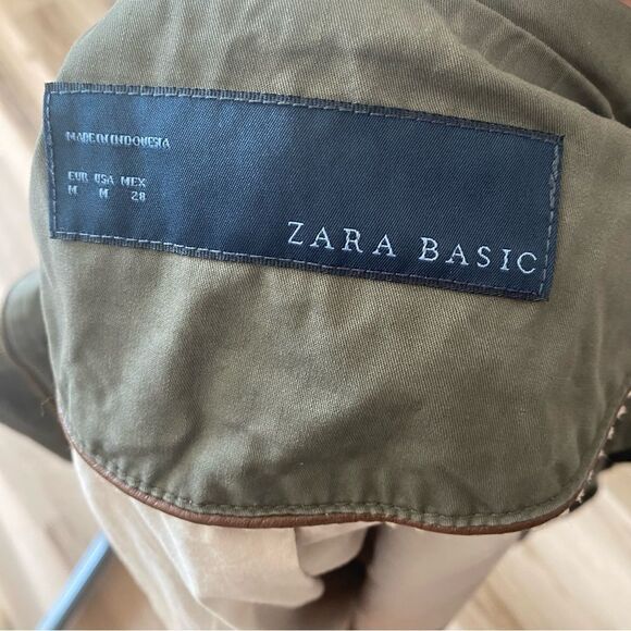 Zara Military Drawstring Waist Jacket Wilderness Utility Streetwear - Picture 5 of 9
